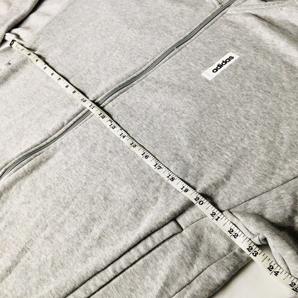Adidas Quality Workmanship Unisex Hoodie Size Small Gray - Picture 9 of 12